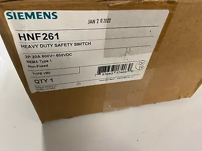 Buy Siemens HNF261 30Amp NEW • 40.99$