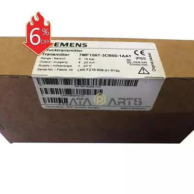 Buy ONE New Siemens 7MF1567-3CB00-1AA1 Pressure Transmitter • 142.61$