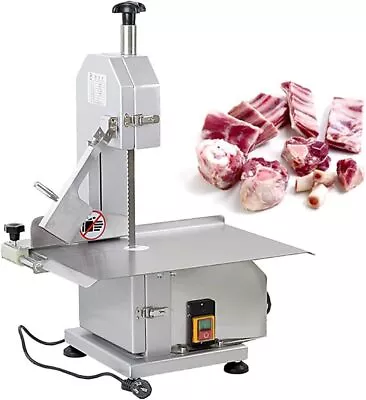 Buy Commercial Bone Sawing Machine 750W Cutting Machine Meat Slicer Food Processor • 407.54$