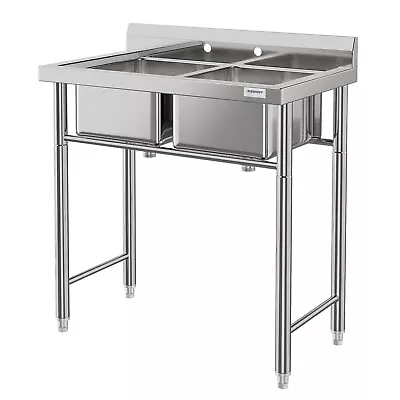 Buy  Commercial Kitchen Sink For Restaurant, Bar, Food Truck, Coffee Shop -Bowl 4    • 272.99$