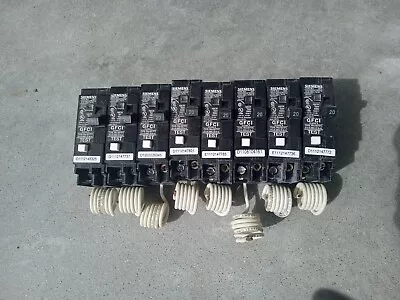 Buy Lot 8 New Siemens Blf120a 20 Amp Bolt-on Gfci Circuit Breaker 1 Pole 120 V • 39.95$