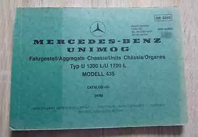Buy Mercedes Unimog U1300L + U1700L (type 435) Spare Parts List • 75.88$