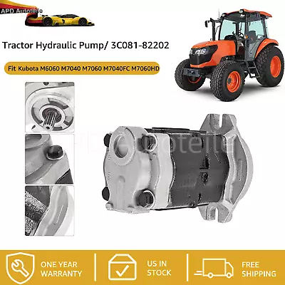 Buy Tractor Hydraulic Pump For Kubota M6060 M7040 M7060 M7040FC M7060HD 3C081-82202 • 279$