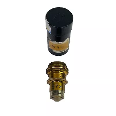 Buy Bausch And Lomb Opt. Co. Oil 1mm 1.9mm 1.25 97x Microscope Objective With Case • 70$