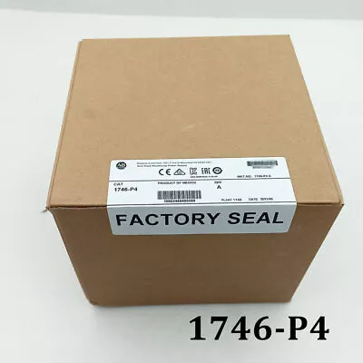 Buy Allen-Bradley 1746-P4 Ser A SLC 500 Power Supply 1746P4 Module New Sealed • 246.40$