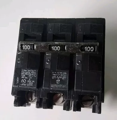 Buy Siemens B3100 100A 3 Pole  Circuit Breaker 240V  • 52$