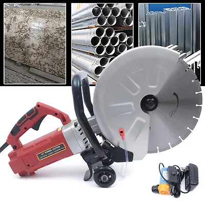 Buy 3000W 14'' Portable Electric Concrete Saw With Water Pump And Blade Wet/Dry • 145.75$
