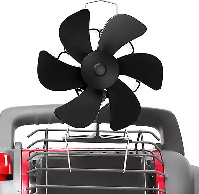 Buy JossaColar Wood Stove Fan For Buddy Heater, Heat Powered Fireplace Black  • 40.22$
