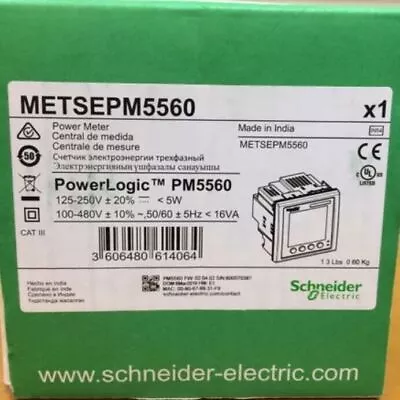 Buy NEW SCHNEIDER ELECTRIC PowerLogic Power Meter METSEPM5560 • 846.10$