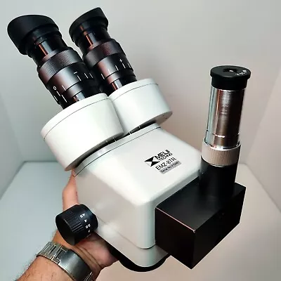 Buy MEIJI TECHNO EMZ-8TR Stereo Zoom Trinocular Microscope SWF10X CAMERA READY #913 • 1,435.50$