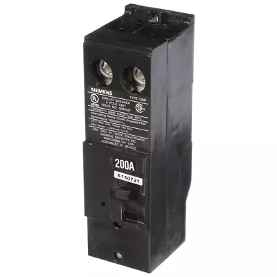 Buy Siemens Circuit Breaker 200-Amp 2-Pole 120/240-Volt W/ Thermal Magnetic Plug-On • 92.99$