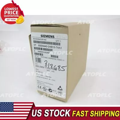 Buy New Siemens 6SE6440-2AB13-7AA1 MICROMASTER440 Without Filter 6SE6 440-2AB13-7AA1 • 482.11$