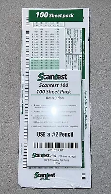 Buy SCANTEST-100, 882 E Compatible Testing Forms (100 Sheet Pack) • 28$