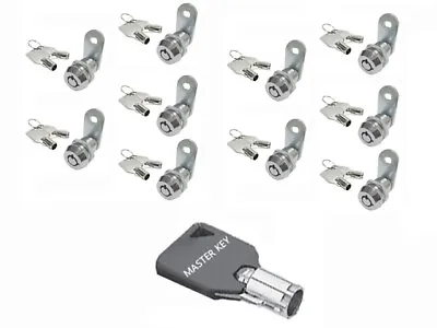 Buy 5/8  Master Key Lock Tubular Cam Lock 90degree Keyed Different Lock W/Master Key • 75.95$