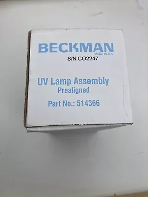 Buy Beckman UV Lamp Assembly Prealigned Part No 514366 New In Box • 143.99$