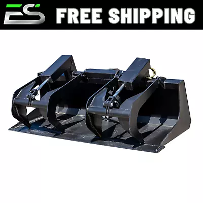Buy 66  Solid Bottom Grapple Bucket Quick Attach Skid Steer Loader  - Free Shipping • 1,816.40$