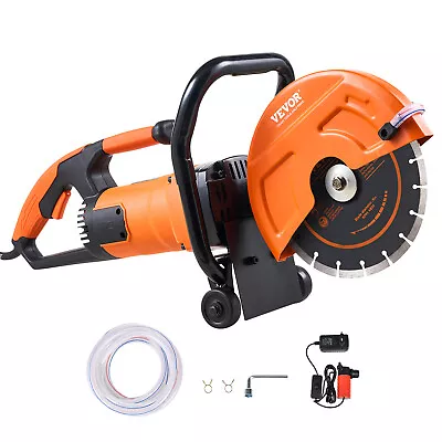 Buy 9'' Electric Concrete Saw Wet/Dry Saw Cutter With Water Pump And Blade • 122.99$
