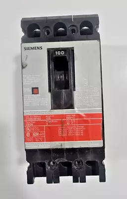 Buy Siemens CED63B100 100AMP 3 Pole 600V Circuit Breaker Current Limiting Used • 275$