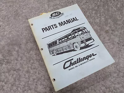 Buy MCI MC5 Challenger Parts Manual - Motor Coach Industries • 90$