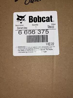 Buy BOBCAT OEM Genuine OUTER AIR FILTER, 6666375 341 435 S450 883 864 T550 A300 • 27.99$