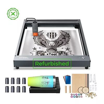 Buy (Refurbished) XTool D1 10W Laser Engraver With Rotary And Materials Kit • 279.99$