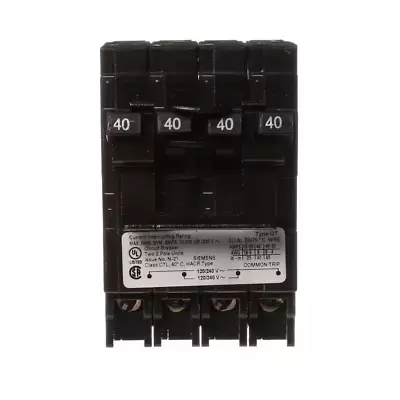 Buy Two 40 Amp Double Pole Type QT Quad Electrical Panel Circuit Breaker • 50.24$