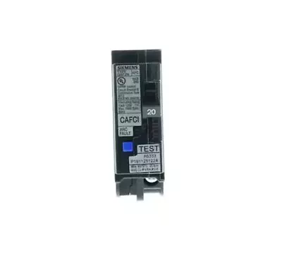 Buy Siemens  QA120AFCNP Plug-On Neutral 20A Combo Type Arc-Fault Circuit Interrupter • 31.27$