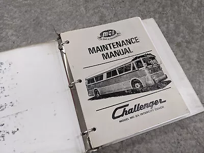 Buy MCI MC5A Challenger Maintenance Manual - Motor Coach Industries • 90$