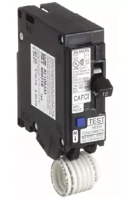 Buy Q115AFC 15A, 120V~, 1P, AC, Combo Arc Fault Circuit Breaker Used • 20$