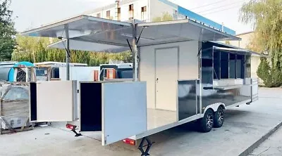 Buy New 2024 23x7 Enclosed Bbq Custom Concession Mobile Kitchen Food Vending Trailer • 42,500$