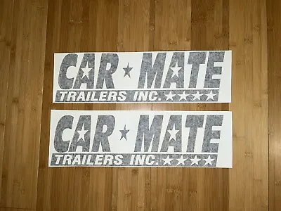 Buy CAR MATE Enclosed Trailer Decals (Set 2) Black 18” Replacement Stickers Kit • 29.95$