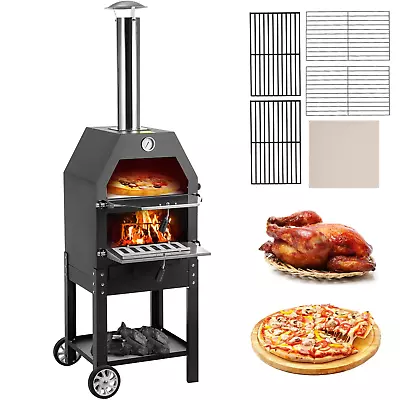 Buy Wood Fried Pizza Oven Portable Wood Fired Machine Wood Burning Pizza Oven • 105.88$