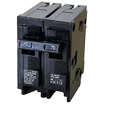 Buy ITE Siemens Q270 70A 2-Pole 120/240V Circuit Breaker - Black • 17.99$