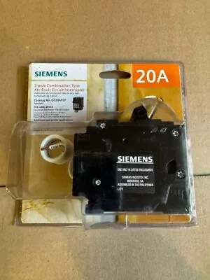 Buy Siemens 2-Pole 120-Volt, 20 Amp Combination Type Arc Fault Circuit Interrupter • 57.99$