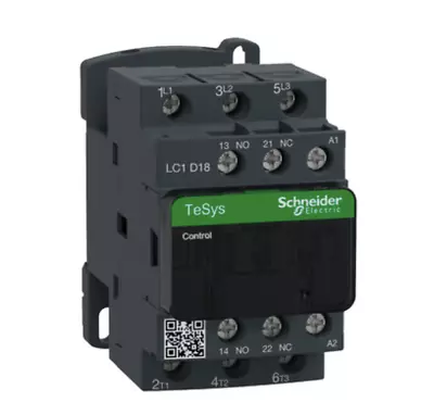 Buy Schneider Electric LC1D18F7 Contactor 18A TP 1NO+1NC 110VAC • 45$