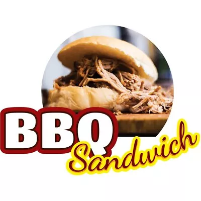 Buy BBQ Sandwich 48  Concession Decal Sign Cart Trailer Stand Sticker Equipment • 64.79$