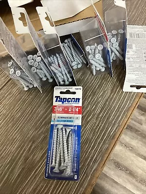 Buy Tapcon 3/16 In X 2-1/4 In. L Star Flat Head Concrete Screws 8 Pk • 4.99$