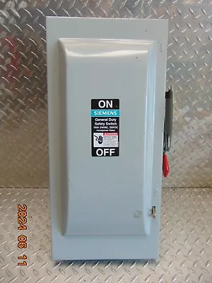Buy Siemens GNF323 Safety Disconnect Switch 100A 3P 240V 40HP Max Type 1 Encl 100Amp • 122.50$