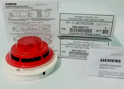 Buy Siemens Fp-11 Fire Alarm Smoke Heat Detector • 95$