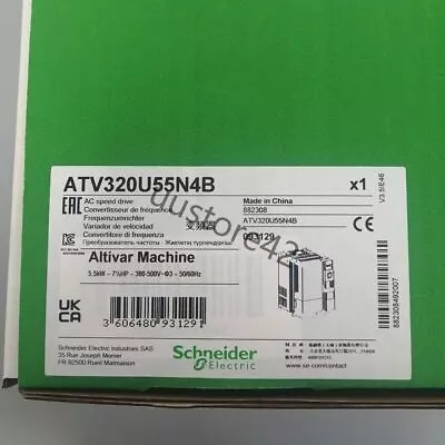 Buy Brand New Schneider Inverter ATV320U55N4B Factory Sealed In Box Free Shipping • 796.62$