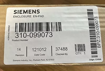 Buy New Siemens EN-PAD P/N 310-099073 Enclosure Cabinet Black Rev 14 Fire Alarm PAD3 • 95$