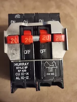 Buy Murray / Siemens  /Couse Hinds EP420 Quad 4 Pole 20A 120/240v Circuit Breaker  • 19.99$