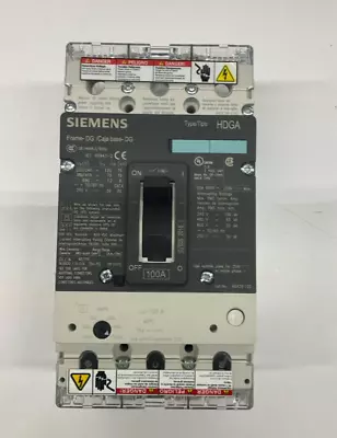 Buy Siemens HDX3B100 100-Amp Shunt Circuit Breaker 3-Phase 600V • 199.99$