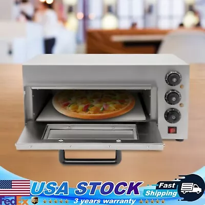 Buy 16 Inch Electric 1.3kw Indoor Pizza Oven Countertop Pizza Oven Single Deck  • 156.02$