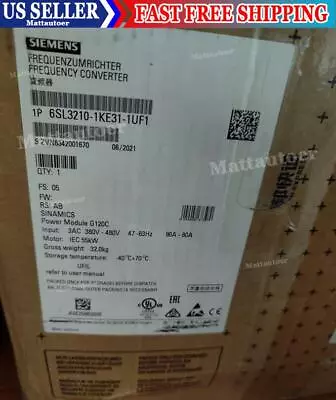Buy New Siemens SINAMICS G120C 55KW Inverter 6SL3210-1KE31-1UF1 6SL3 210-1KE31-1UF1 • 3,834.59$