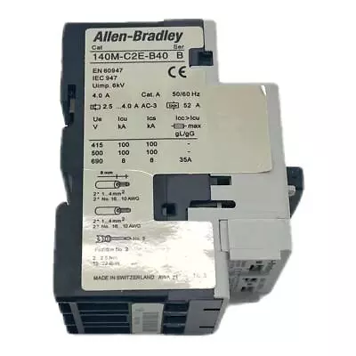 Buy  Allen-bradley 140m-c2e-b40 2.5a-4.0a Motor Circuit Breaker • 94.99$