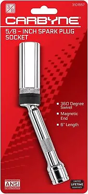 Buy  5/8  Spark Plug Socket - Magnetic Swivel. 3/8  Drive, 6  Overall Length, • 31.99$