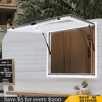 Buy 45 L X 33 W Concession Stand Serving Window Food Truck Service Awning W/ Hooks • 322.44$