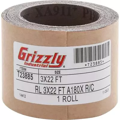 Buy Grizzly T23885 3  X 22' A/O Sanding Roll 180 Grit • 42.95$