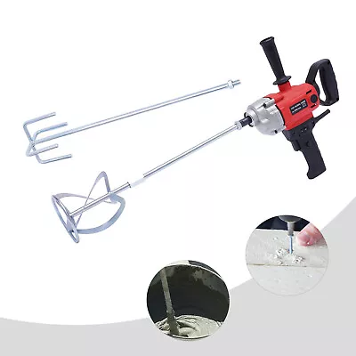 Buy Electric Adjustable Speed Mixing Drill 2400W Plaster Mortar Mixer Paint Stirrer • 66.01$